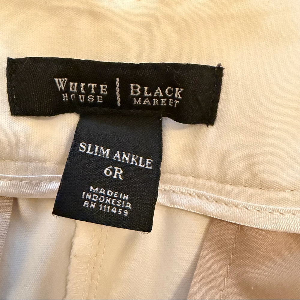 White House Black Market Cream Trousers - Picture 5 of 11